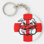 Engelska bulldoggSts George engelska för dag Nyckelringar