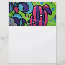 Engelska grafitti flygblad designs