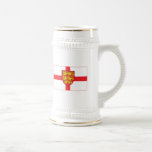 England flagga med vapensköldmuggen