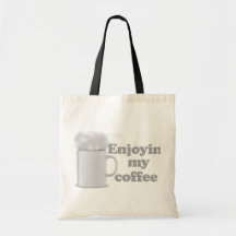 Enjoyin mitt kaffe kassar