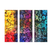 enkelt abstrakt tryptych canvastryck