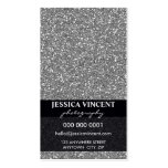 Enkelt glitzy glittersilver för VISITKORT