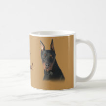 Enorm mugg för DobermanPinscher