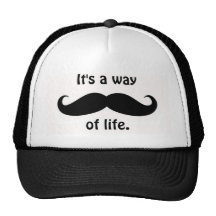 enorm mustaschhatt trucker keps