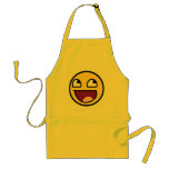 enormt ansikte för enorm smiley face förkläden