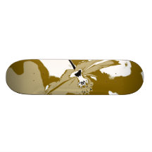 Ensam blomma - konstSkateboard