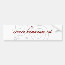 errarehumanum est bildekal