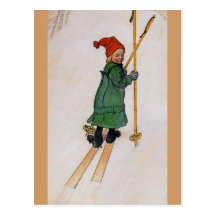 Esbjorn som en Skier 1905 Vykort