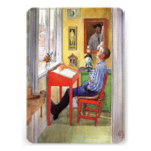 Esbjorn som gör hans läxa av Carl Larsson Personliga Inbjudan
