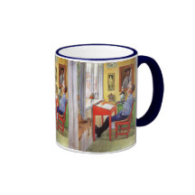 Esbjorn som gör hans läxa av Carl Larsson Kaffe Mugg