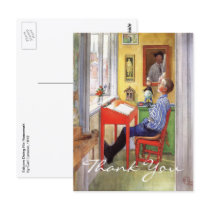Esbjorn som gör hans läxa av Carl Larsson Vykort