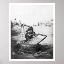 Eskimåbarn Alaska 1905 Posters
