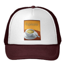 Espressomålningtryck Kepsar