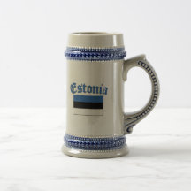Estländsk  flagga kaffe kopp