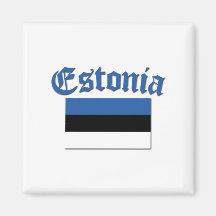 Estländsk  flagga magneter
