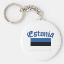 Estländsk  flagga nyckel ringar