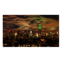 Eteriska moln: NYC-horisont, empire state Bldg Visitkort Mallar