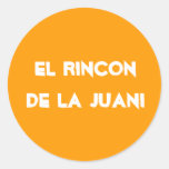 Etiquetas engomadas redondas