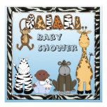Etnisk pojke- & Safaridjurbaby shower Anpassade Inbjudan