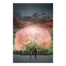 Ett år gick by i en singeldag fototryck