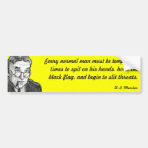 Ett bläck skissade skojare: H.L. Mencken Bildekaler