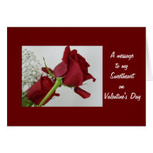 Ett meddelande till min älskling på valentin dag hälsnings kort