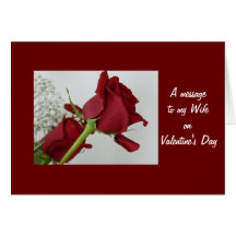 Ett meddelande till min Wife/på valentin dag Kort
