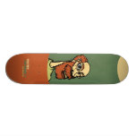 Ett synat rött anpassad skate board