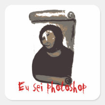 Eu sei photoshop adesivos quadrados
