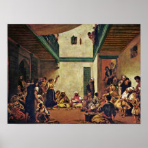 Eugene Delacroix - judiskt bröllop i Marocko Posters