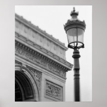Europa frankrike, Paris. Arc de Triomphe och Affisch