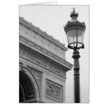 Europa frankrike, Paris. Arc de Triomphe och Hälsningskort