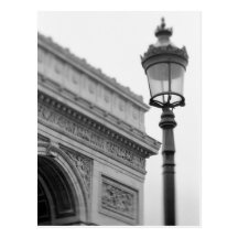 Europa frankrike, Paris. Arc de Triomphe och Vykort