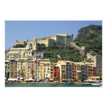 Europa italien, Portovenere aka Porto Venere. Fotografiska Tryck