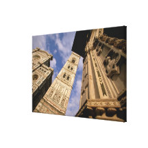 Europa italien, Tuscany, Florence. Piazzadel 3 Canvasduk Med Gallerikvalitet