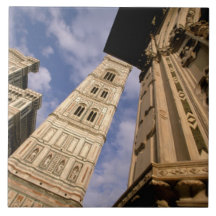 Europa italien, Tuscany, Florence. Piazzadel 3 Kakelplatta Av Kerami
