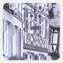 Europa Tyskland, Rhineland, Pfalz, Boppard. Halvt Klistermärke
