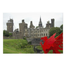 Europa Wales, Cardiff. Cardiff slott. Walesiska 2 Foton