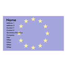 Europaflagga Visitkort Mallar