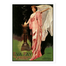 Eva Fay ~ kickpriestessen av Mysticismmagi Vykort