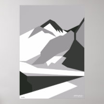Everest svart - konstgallerival affischer
