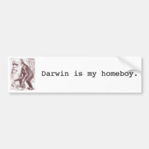 Evolution: "Är Darwin bildekalet för min homeboy"