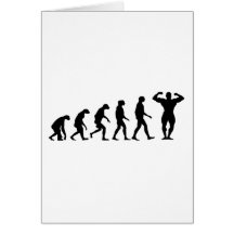 Evolution av Bodybuilding Hälsningskort