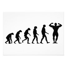 Evolution av Bodybuilding Anpassningsbara Inbjudningskort