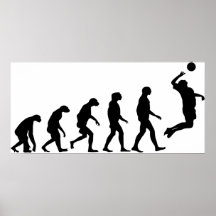 Evolution av volleyboll affischer