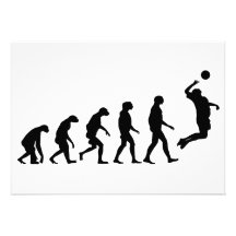 Evolution av volleyboll anpassningsbara inbjudningskort