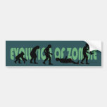Evolution av zombien bildekal