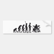 evolution drummer auto aufkleber