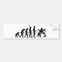 evolution drummer auto aufkleber