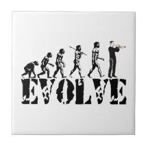 Evolution för musik för musikband för trumpetkorne kakelplatta av kerami